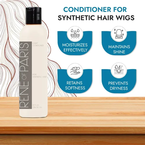 Vista 2 de Acondicionador de cabello para pelucas sintéticas, extensiones de cabello y accesorios
