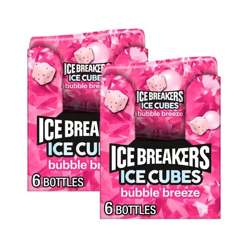 Vista 13 de ICE BREAKERS Ice Cubes - Botellas de goma de mascar sin azúcar de cereza Cubos de goma de mascar sin azúcar de cereza negra con cristales