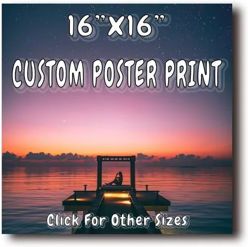 Vista 7 de Sube tu imagen o foto: impresión personalizada de foto a póster, impresiones artísticas de pared de 8 x 8 pulgadas