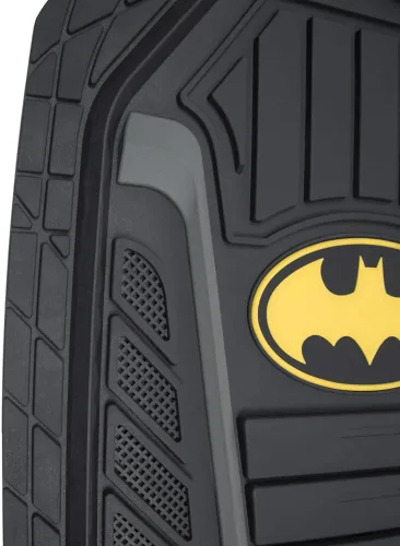 Vista 7 de BDK Warner Bros DC Comics Alfombrillas de Suelo de Goma Resistente Batman Blindado Accesorios para Automóvil - Alfombrillas Universales