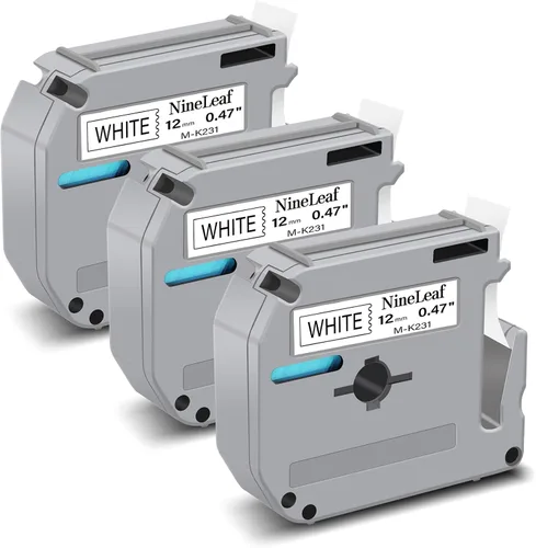Vista 14 de NineLeaf Cinta de etiquetas de repuesto compatible para Brother P-Touch M-Tape M521 MK521 M-K521 funciona con Ptouch PT-M95 PT-90 PT70 PT-65 PT85