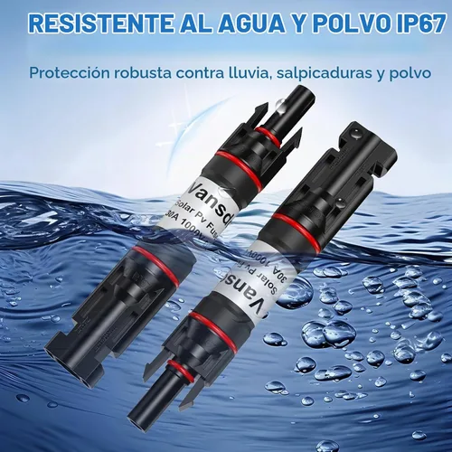 Vista 3 de Vansdon Soporte de fusibles de panel solar 30A, 1PCS para panel solar y Negro 4