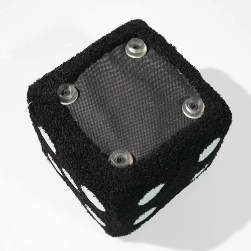 Vista 6 de Taburete de pie suave, cómodo, simple, cálido, resistente, base cubo, taburete para el hogar, sala de estar, dormitorio (negro)