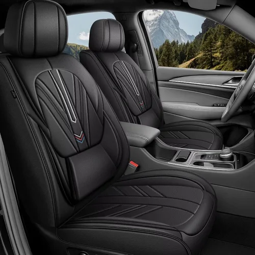 Vista 17 de AOMSAZTO Funda de asiento delantero compatible con GMC Canyon 2015-2025, protector de cojín de asiento de automóvil, fundas de asiento impermeable