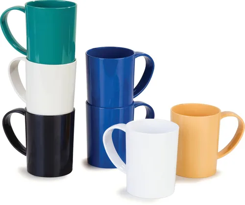 Vista 12 de Carlisle FoodService Products Taza Taza de Café de Plástico con Asa Grande para Bufés, Hogar y Restaurante, Tritan, 12 Onzas, Negro, (Paquete de 12)