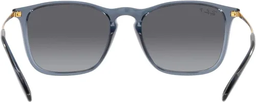 Vista 17 de Ray-Ban Rb4187f Chris Low Bridge Fit Gafas de sol cuadradas