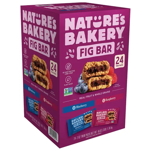 Vista 33 de Nature's Bakery Barra de higos, manzana y canela, 2 oz manillar de bicicleta