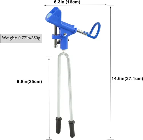 Vista 2 de Tripquips Soportes para caña de pescar – Equipo de soporte de caña de pescar ajustable de 360 grados mejorado para banco, playa, regalo para hombres