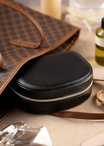 Vista 4 de Travel Jewelry Box,Small Jewelry Box,Seashell-Shaped Jewelry Box, Jewelry Organizer Box for Women, Jewelry Storage Box for Rings, Earrings
