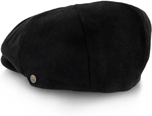 Vista 4 de Shelby - Gorra de 8 paneles de mezcla de lana, Negro