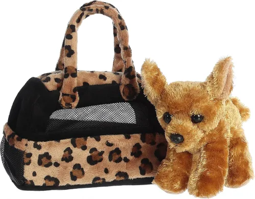 Vista 2 de Aurora World Fancy Pals Chihuahua - Cartera transportadora con peluche