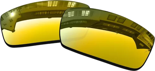 Vista 12 de OOWLIT Lentes de repuesto compatibles con Oakley Crankshaft OO9239 Sunglass 24K