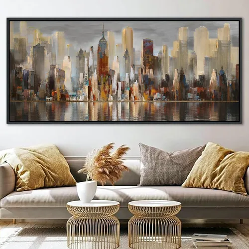 Vista 23 de Mofutinpo Arte de Pared de Árbol Rojo en Blanco y Negro Impresión en Lienzo Cuadro Paisaje de Árbol Rojo Grande Obra de Arte Moderna para Sala