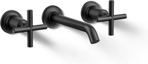 Vista 15 de Kohler T14413-4-BGD Purist - Grifo de pared para lavabo Negro mate