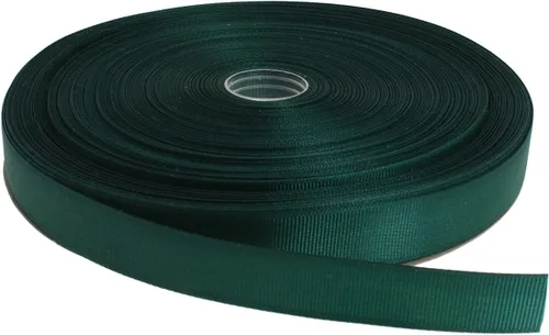 Vista 17 de Cinta de grogrén sólido de 100 yardas cada rollo, 100% poliéster (1/4", beige)