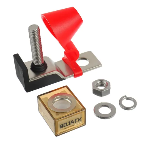 Vista 3 de Portafusibles BOJACK para Marina, Fusible de Batería 30 A, 58 V CC máx., Impermeable IP66, Portafusibles Termoplásticos de Cerámica de 2 Polos y 2