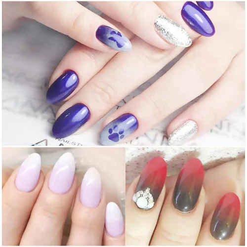 Vista 9 de 1 cepillo de uñas ombré, pinceles acrílicos para arte de uñas, diseño de mango de sirena, cepillo ombré, herramientas de diseño de pintura