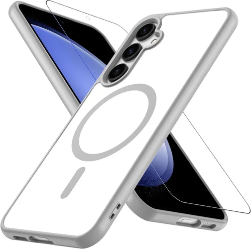 Vista 43 de OWKEY Funda magnética para Samsung Galaxy S23 de 6.1 pulgadas, para Magsafe con protector de pantalla, protección de grado militar, a prueba