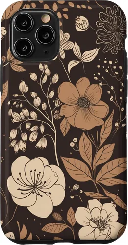 Vista 29 de Hazelnut Brown Wildflower Floral Flower Design Case for iPhone 17