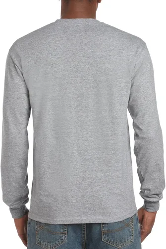 Vista 2 de Gildan Ultra Cotton Camiseta de manga larga de algodón para hombre, estilo G2400, paquete múltiple
