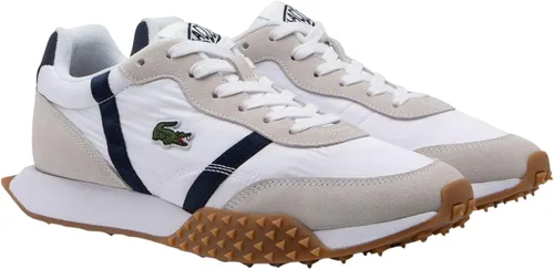Vista 7 de Lacoste Tenis L-Spin Evo para hombre Blanco y verde oscuro