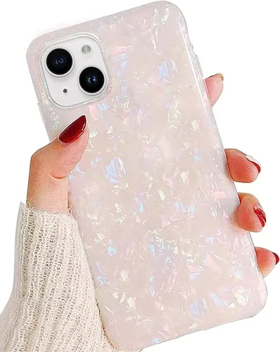 Vista 11 de J.west Funda compatible con iPhone 14 Plus, lujosa funda de silicona suave con estampado de leopardo translúcido translúcido y vintage para niñas