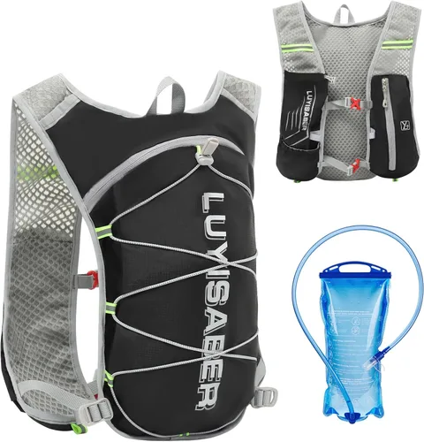 Vista 11 de Azarxis Hiking Hydration Pack 5L Running Backpack Daypack Vest with 2L Water Bladder for Women Men Cycling Biking Trail Race