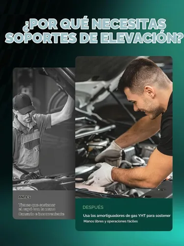 Vista 11 de YHTAUTO Soportes de elevación de los puntales de gas de la puerta trasera para Toyota Sienna 2011-2020