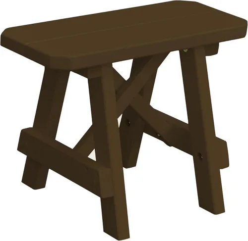 Vista 82 de Furniture Barn USA Pine - Banco tradicional de 2 pies, color negro