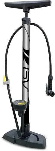 Vista 6 de BV Bomba de bicicleta duradera para bicicleta de 17/24 pulgadas, cabezal de válvula inteligente, 160 psi, reversible automáticamente Presta