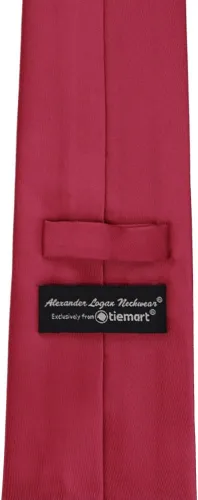 Vista 494 de tiemart Corbata de color sólido para hombre Longitud estándar