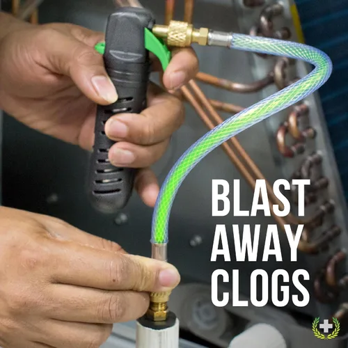Vista 2 de Leak Saver - Fuga Shot HVAC - Inyector sellador de fugas y lanzador de línea de condensado - Cartuchos de CO2 no contaminantes - para A/C y mini