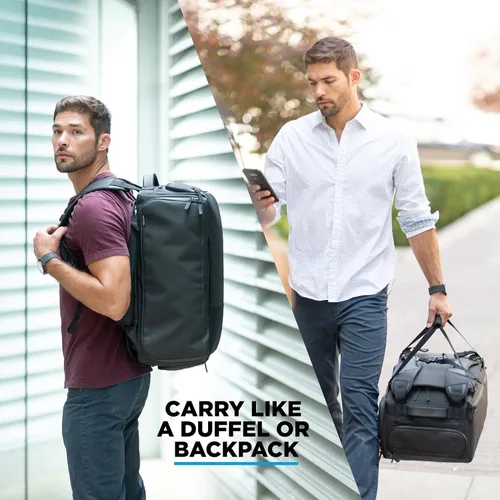Vista 3 de NOMATIC bolso de viaje resistente al agua de 40L permitida por el puesto de control TSA lona resistentemochila