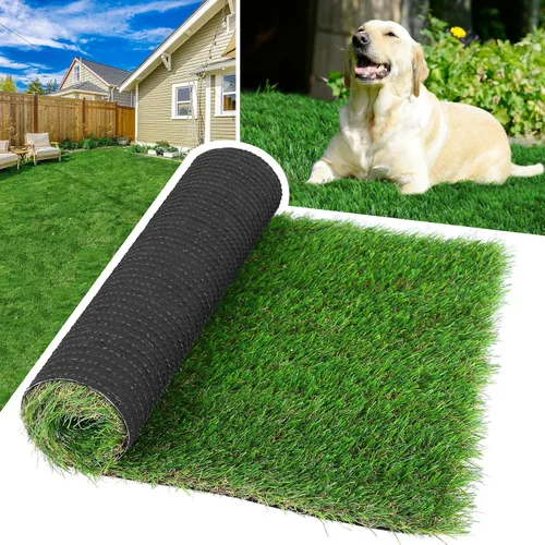 Vista 14 de GLOBREEN Almohadilla de césped para perro, tamaño grande - 2 pies x 6 pies, césped de entrenamiento sanitario para perros, césped artificial