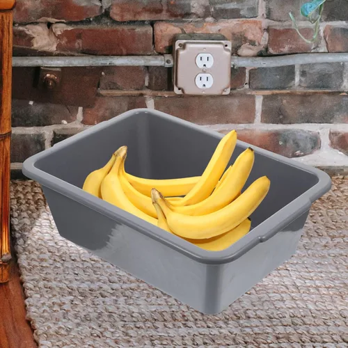 Vista 7 de Cabilock Cubo de almacenamiento de plástico rectangular multifuncional con asas para uso en el hogar Restaurante Lavando platos Almacenamiento