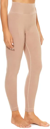 Vista 3 de FLINXE Leggings gruesos con forro polar para mujer, leggings de cintura alta, cálidos, suaves, sin costuras, leggings de yoga