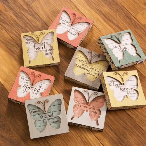 Vista 3 de Pavilion Gift Company Simple Spirits 41089 Aunts are Special Butterfly Plaque, 4-1/2