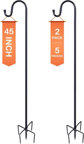 Vista 15 de Shepherd-Hooks Adjustable for Bird-Feeder Lantern Plant-Hook Garden-Stake - Plant Stand Hanger for Outdoor Flower Basket, Bird Feeder Hanger