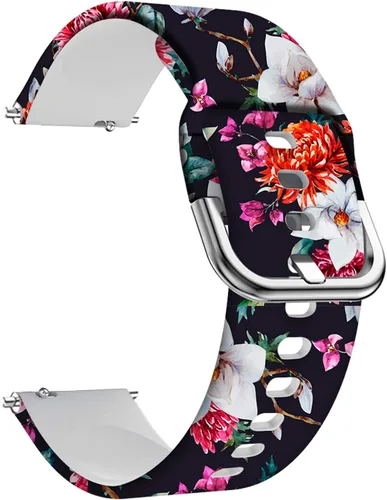 Vista 19 de Correa de silicona universal de repuesto para reloj, 25/32 pulgadas, correas suaves compatibles con reloj Gizmo/Samsung Galaxy Watch Active/1.65