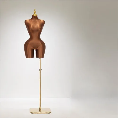 Vista 10 de Maniquí femenino grande con soporte ajustable de cuerpo completo, torso de forma de vestido para tienda de ropa al por menor y exhibición