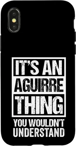 Vista 5 de It's an Aguirre Thing You Wouldn't Understand Surname Name Case for iPhone 17