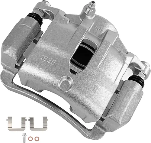 Vista 16 de cciyu 18B4918A Pinza de freno delantera derecha con soporte para Cadillac, para Chevy, para GMC