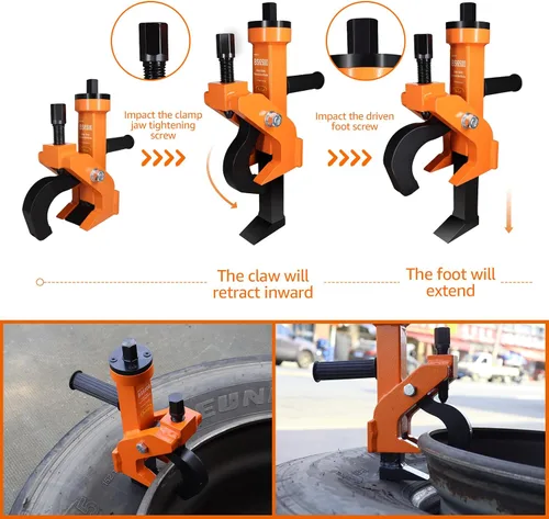 Vista 2 de BESTOOL Separador de Talón Neumático de Servicio Pesado Herramienta de Cambio de Neumáticos para Automóvil, Camión, Tractor, Cortacésped, ATV, RV