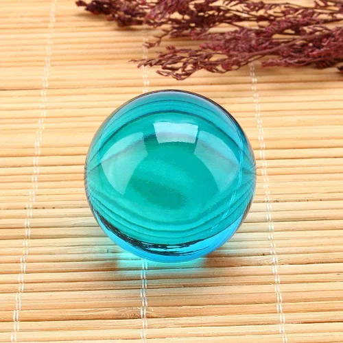 Vista 8 de Yosoo Health Gear Bola de cristal azul real, bola de cristal con base de soporte, esfera curativa de cristal de cuarzo azul real raro asiático