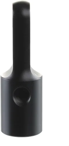 Vista 2 de Paintball estándar negro ASA Duckbill 1 puerto para co2 y hpa + tornillos