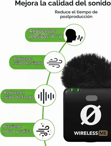 Vista 4 de YOUSHARES 2PCS Wind Muff for Rode Wireless Go 2pcs_Rode W ME