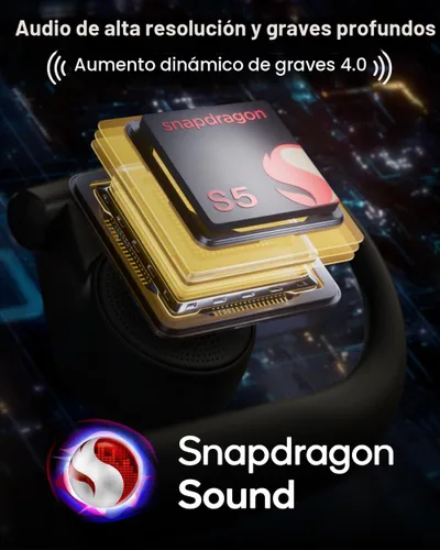 Vista 4 de Cleer ARC 5 - Auriculares de oreja abierta con ganchos, audio espacial Dolby y THX, tiempo de reproducción de 60 horas, carga rápida, impermeables