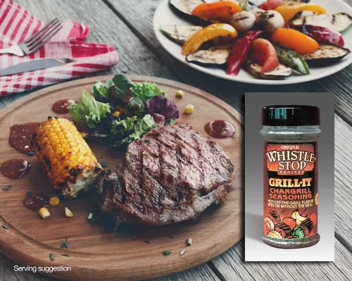 Vista 5 de Recetas originales de WhistleStop Cafe Condimento Grill-It Chargrill 5.6 oz (1 coctelero)