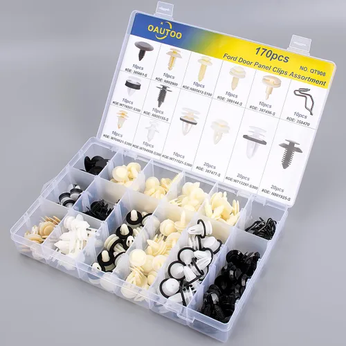 Vista 6 de 170 piezas para Ford Lincoln Mercury Puerta Interior Trim Panel Retenedor Clips Surtido