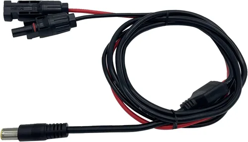 Vista 3 de Conector de panel solar a cable adaptador de CC de 0.315 in, compatible con conector solar, generador solar, estación de energía portátil y panel